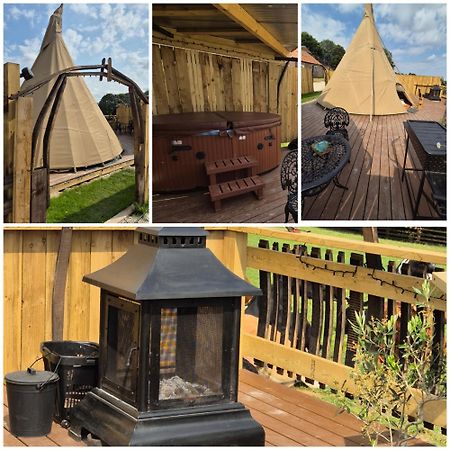Burtree Country House, Tipi'S, Treehouse & Lodge & House Rooms With Hot Tubs In A Private Garden ثيرسك المظهر الخارجي الصورة
